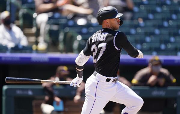 Fuentes, Rockies split doubleheader with virus-short Padres