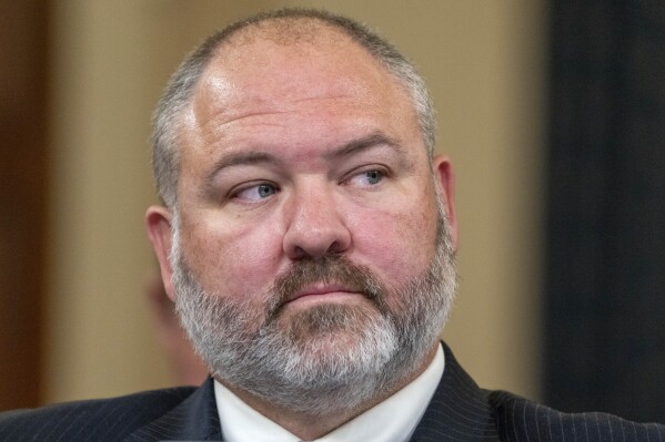 IRS Supervisory Special Agent Gary Shapley arrives to testify on the Hunter Biden investigation during a House Ways and Means Committee hearing, Dec. 5, 2023, on Capitol Hill in Washington. (AP Photo/Jacquelyn Martin, File)