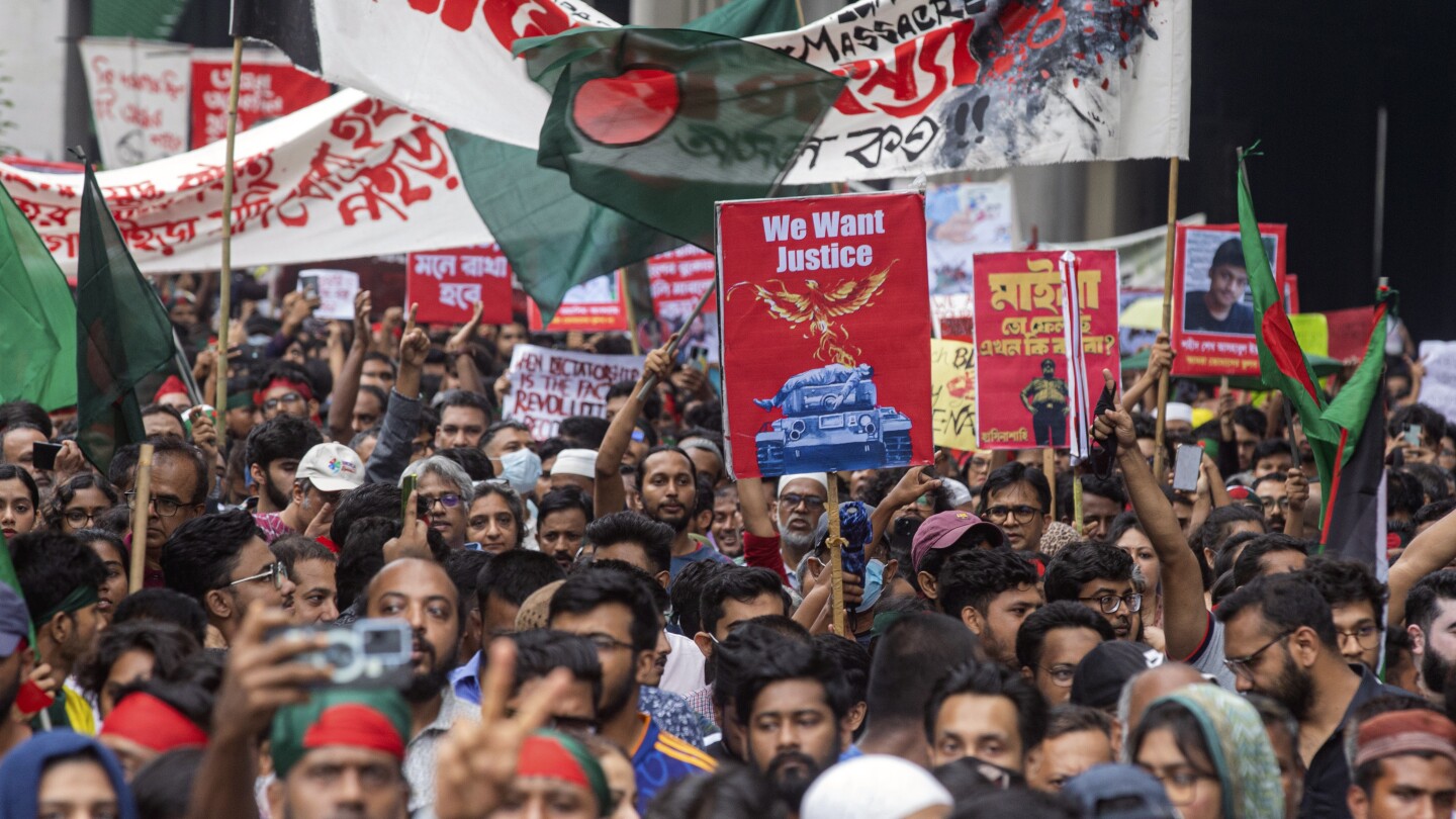 More protests in Bangladesh. This time against the PM demanding justice for 200 killed in violence