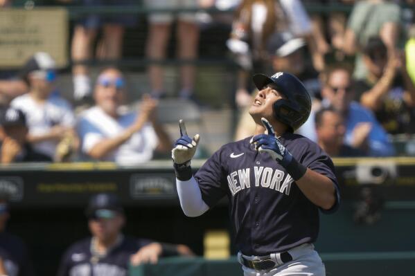 Blue Jays-Yankees at Yankee Stadium batting leadoff on Opening Day