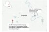Map shows air strikes on the US embassy and airport in Baghdad;  2c x 4 inches;  96.3mm x 101mm;