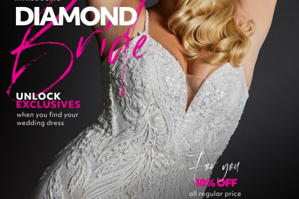 David’s Bridal launches Diamond Brides, taking loyalty to the next level with pay it forward perks for everyone in the bride’s party. (Graphic: Business Wire)