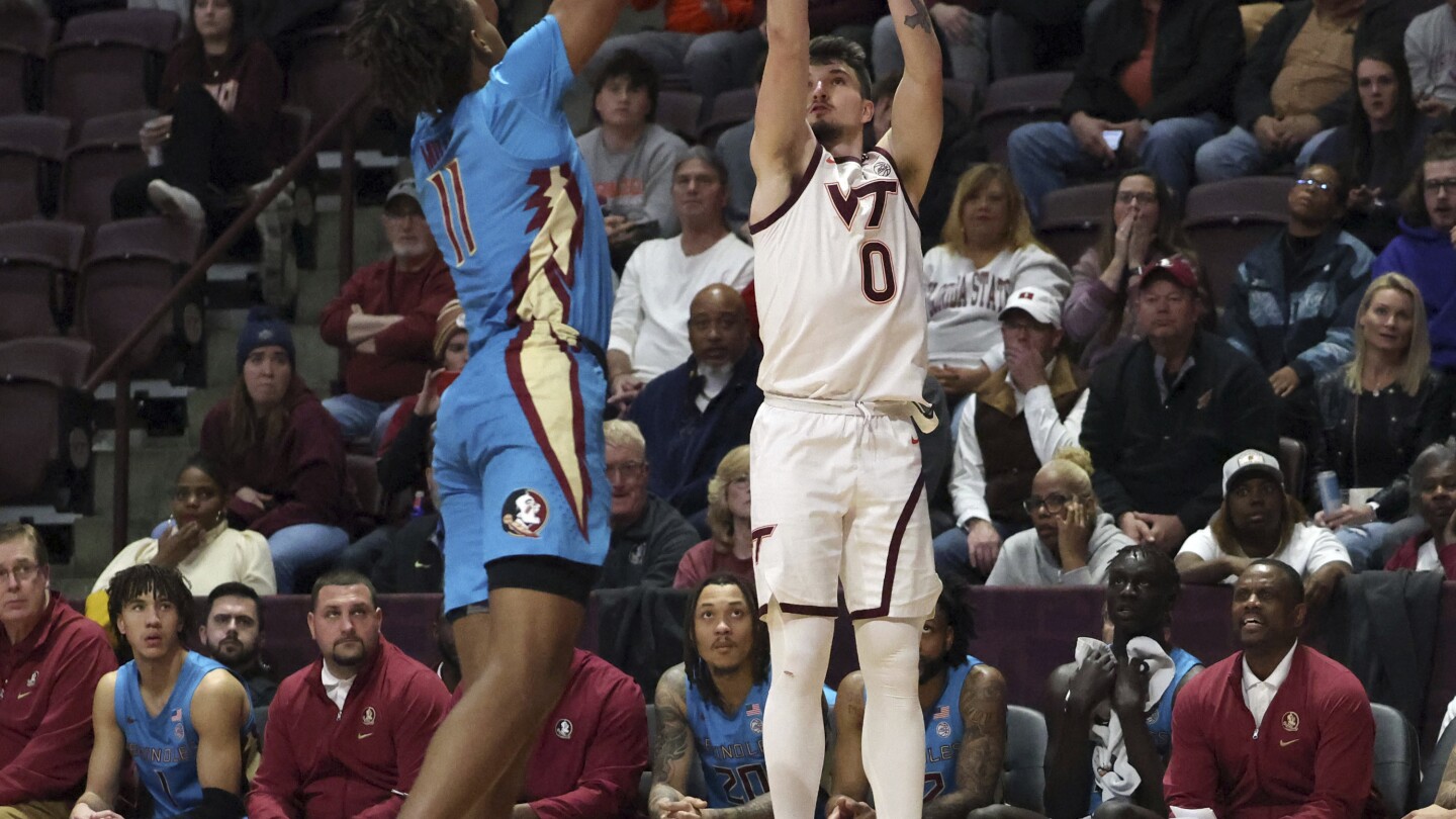 Cattoor anota 20 puntos y ayuda a Virginia Tech a poner fin a una racha de 3 juegos con una victoria de 83-75 sobre Florida State