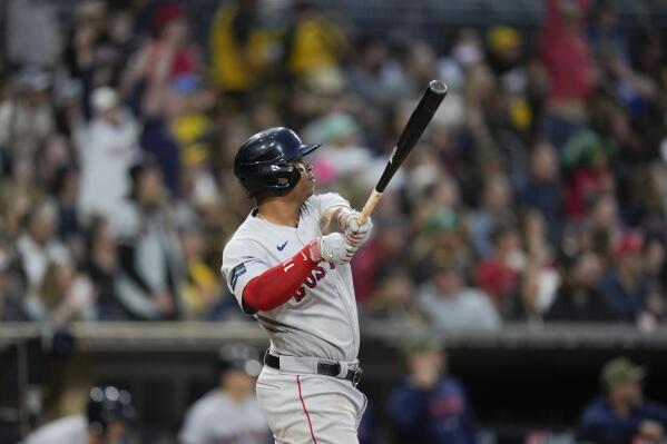 Devers homers twice, drives in 4 as Red Sox beat staggering Padres 6-1