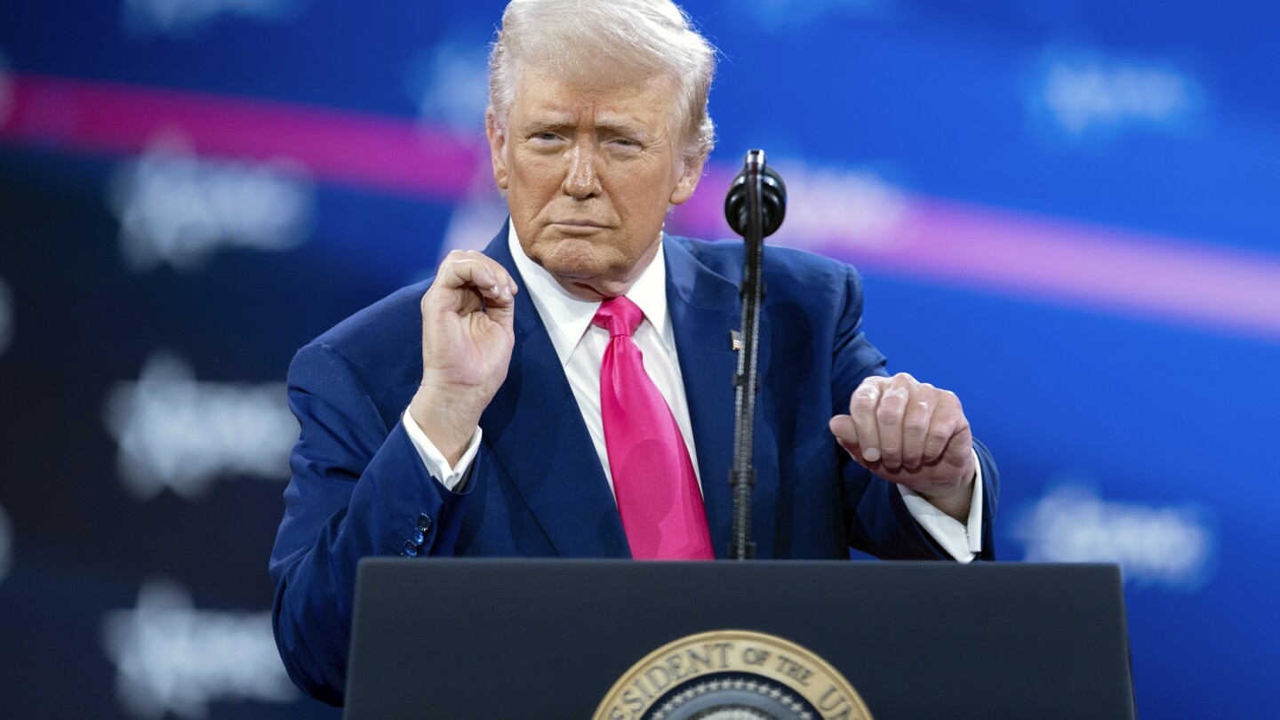 Trump Celebrates Federal Firings and Mocks Biden While Speaking to CPAC Crowd