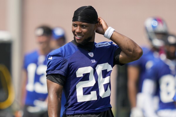 Wednesday Practice Update For Giants Running Back Saquon Barkley