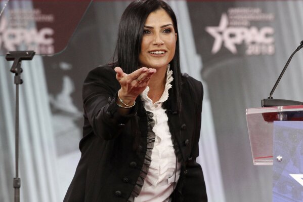 FILE - Dana Loesch, spokesperson for the National Rifle Association, speaks at the Conservative Political Action Conference (CPAC), at National Harbor, Md., on Feb. 22, 2018. Radio America announced Tuesday that it had signed Loesch to a multi-year contract extension. She's been doing a show in the same afternoon time slot that Limbaugh occupied since 2014, and is now on about 200 radio stations. (AP Photo/Jacquelyn Martin, File)