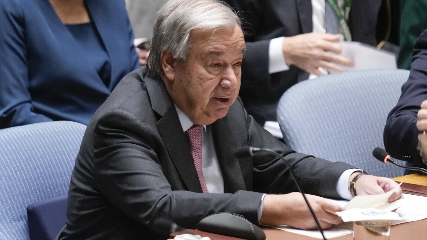 UN chief criticizes divided Security Council for failure of leadership to end wars, calls for unity