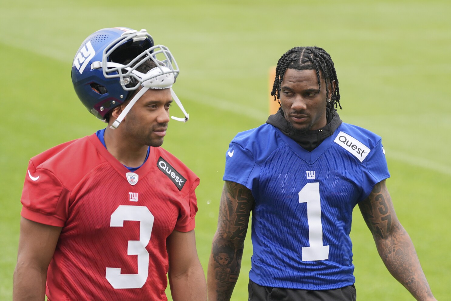 Giants wide receiver Malik Nabers not practicing with a toe injury that is 'nothing serious'