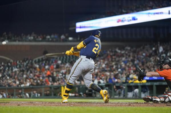 Mike Yastrzemski gets first career hit, is thrown out seconds later – KNBR