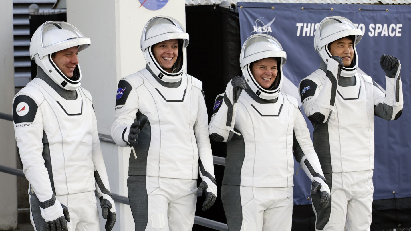 NASA's stuck astronauts welcome their newly arrived replacements to the space station