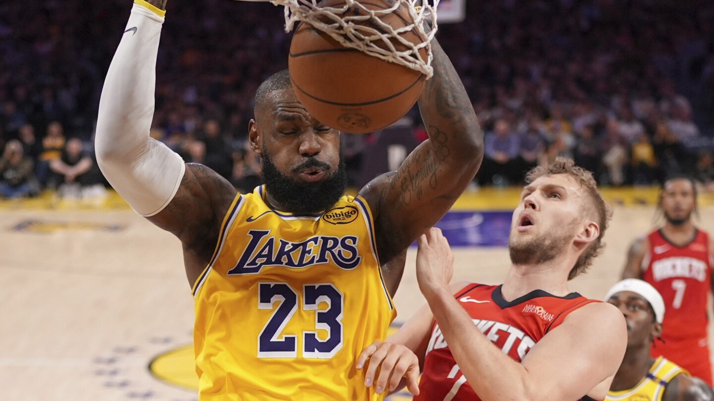 Luka scores 39 points, Lakers wrap up Pacific title and No. 3 seed with win over resting Rockets