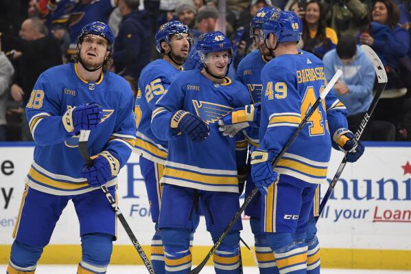 St Louis Blues Customized Number Kit For 2022 Winter Classic