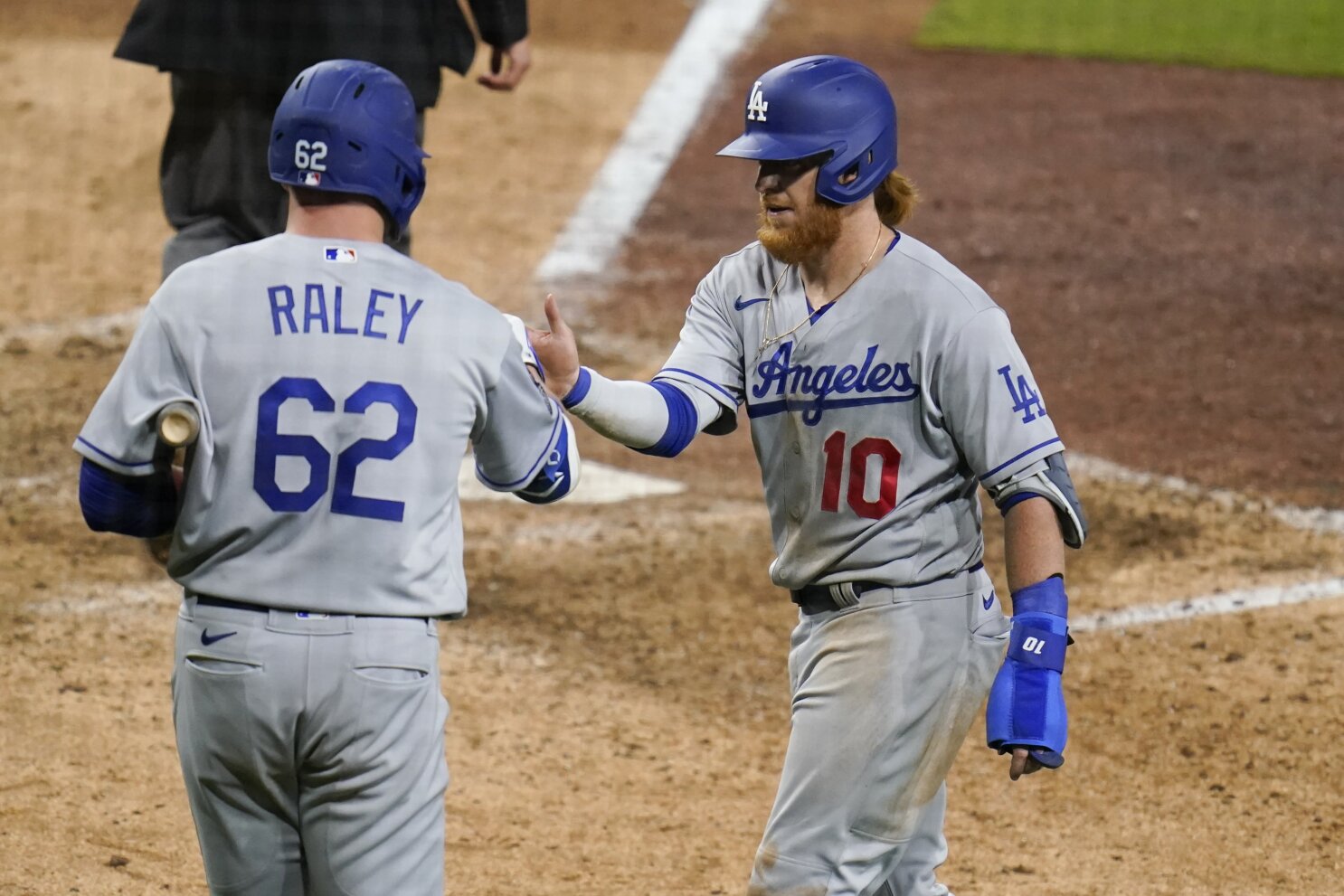 Homers by young Dodgers Joc Pederson and Corey Seager back same