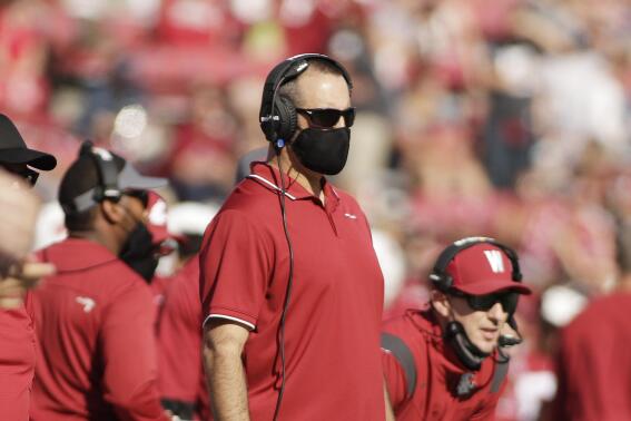 Washington State head coach Nick Rolovich looks on during the first half of an NCAA college football game against Portland State, Saturday, Sept. 11, 2021, in Pullman, Wash. (AP Photo/Young Kwak)