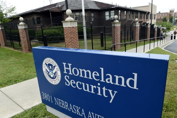 
              FILE - In this June 5, 2015, file photo, the Homeland Security Department headquarters in northwest Washington.  The Trump administration has announced new rules for scrutinizing petitions to bring in minor spouses to the United States.  (AP Photo/Susan Walsh, File)
            