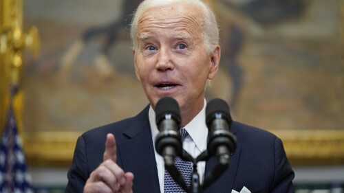 President Joe Biden speaks in the Roosevelt Room of the White House, Friday, June 30, 2023, in Washington. The Biden administration is moving forward on a new student debt relief plan after the Supreme Court struck down his original initiative to provide relief to 43 million borrowers. (AP Photo/Evan Vucci)