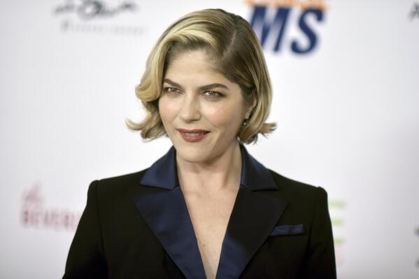 FILE - Selma Blair attends the 26th Annual Race to Erase MS Gala on, May 10, 2019, in Beverly Hills, Calif. Blair says she's in remission from multiple sclerosis as a result of undergoing stem cell transplantation. The 49-year-old actor was diagnosed with the disease in 2018. (Photo by Richard Shotwell/Invision/AP)