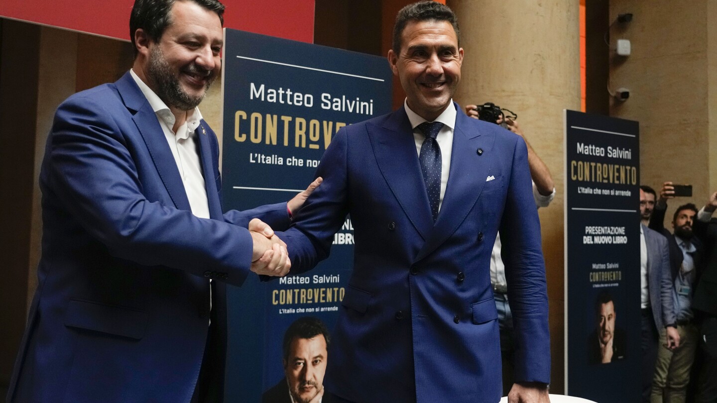 Италианската партия Лига, с ниски резултати в анкетите, избира провокативен кандидат за изборите за Европейски парламент
