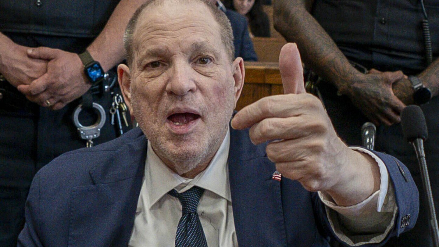 Jury convicts Harvey Weinstein of top charge in split verdict at #MeToo sex crimes retrial