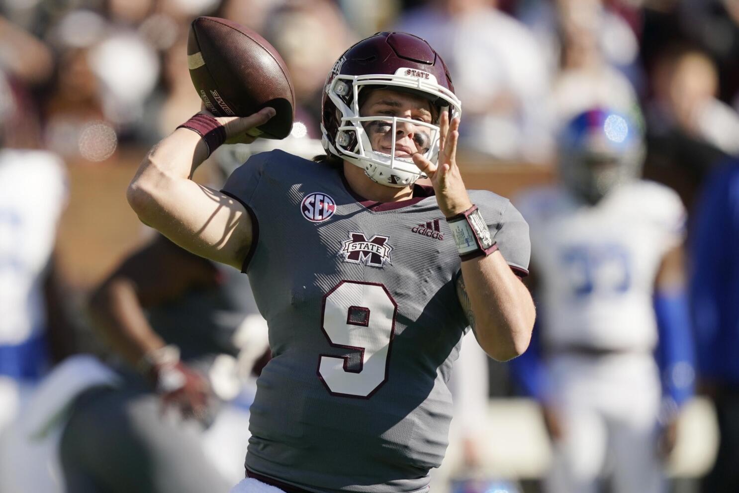 Rogers throws 5 TDs as Mississippi St. routs Tennessee St.