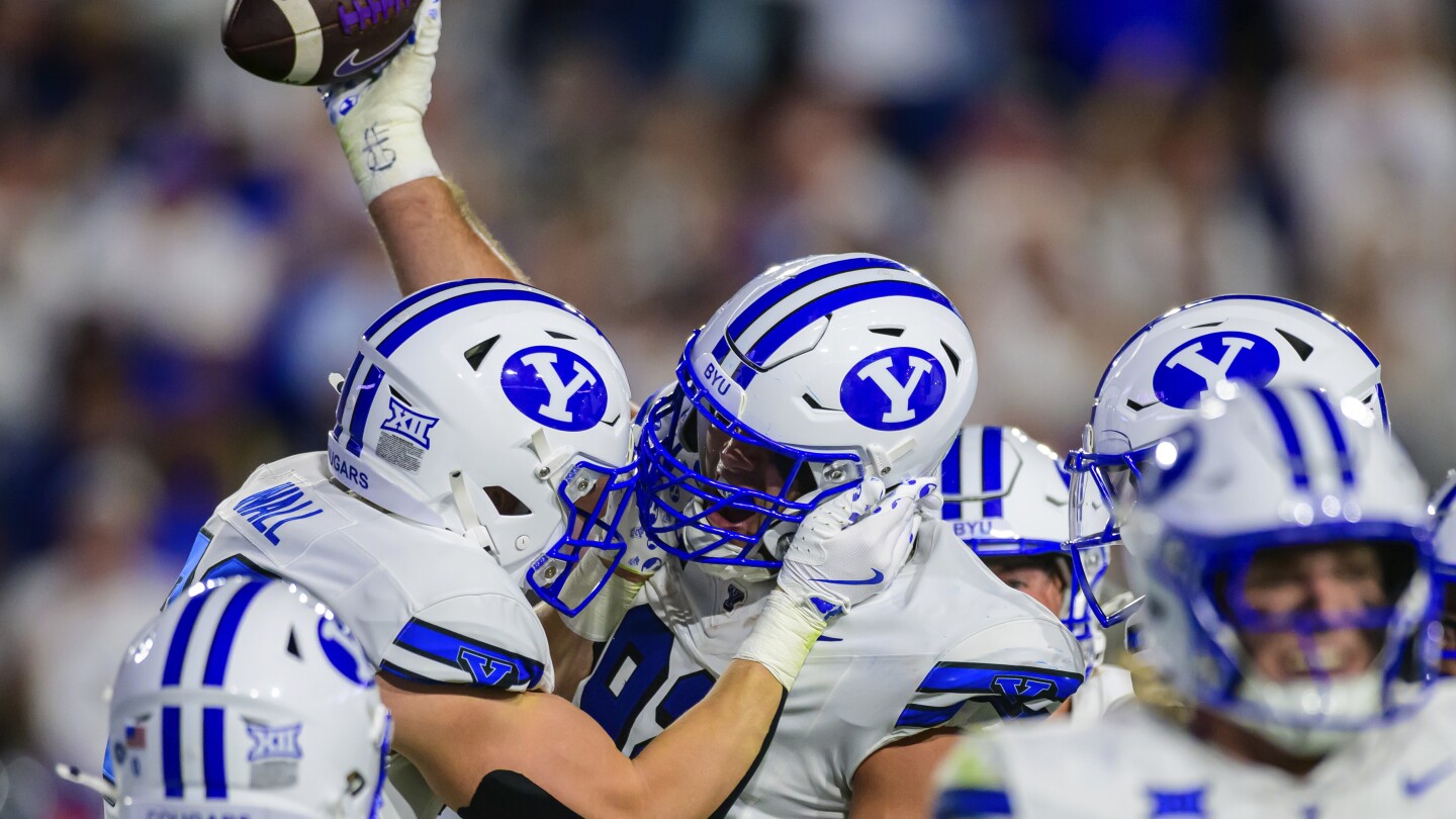 BYU forces 3 turnovers and scores a 90-yard punt return touchdown in 38-9 win over No. 13 Kansas State