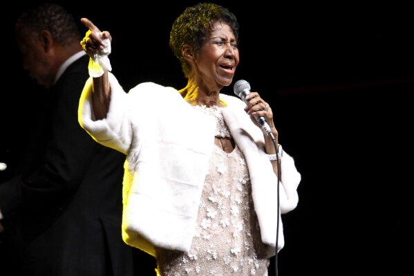 
              FILE - In this Nov. 7, 2017, file photo, Aretha Franklin attends the Elton John AIDS Foundation's 25th Anniversary Gala in New York.  A tribute to Franklin is set to air on March 10, 2019, on CBS. (Photo by Andy Kropa/Invision/AP, File)
            