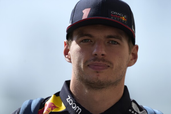 Red Bull driver Max Verstappen, of the Netherlands arrives at the Yas Marina racetrack in Abu Dhabi, United Arab Emirates, Thursday, Nov. 23, 2023. (AP Photo/Kamran Jebreili)