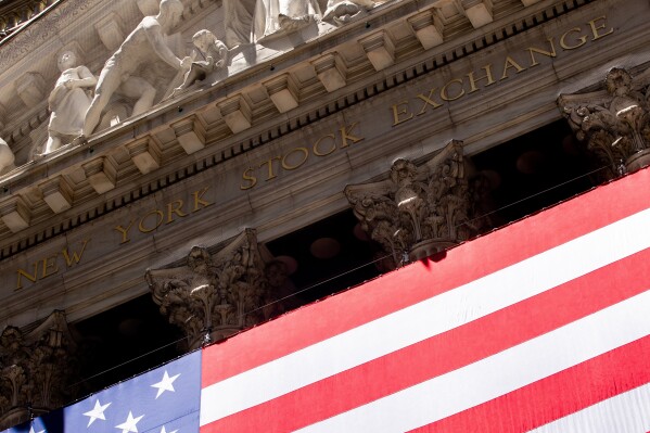 FILE - The New York Stock Exchange on Wednesday, June 29, 2022 in New York. (AP Photo/Julia Nikhinson, File)