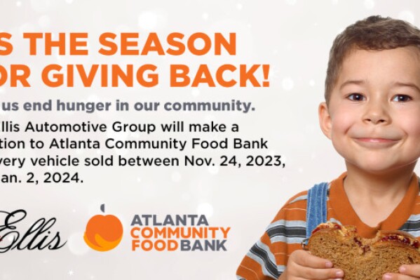 Spreading Holiday Cheer at Jim Ellis AutomotiveATLANTA, GA / ACCESSWIRE / November 24, 2023 / Jim Ellis Automotive Group is pleased to announce its seventh annual Holiday Giving Campaign supporting the Atlanta Community Food Bank. Starting Nov. ...