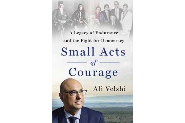 This cover image released by St. Martin's Press shows “Small Acts of Courage: A Legacy of Endurance and the Fight for Democracy” by MSNBC host Ali Velshi. The book will be published on May 7. (St. Martin's Press via AP)
