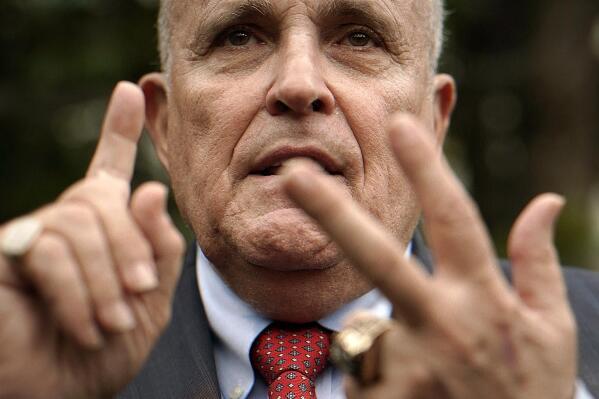 This image released by Campfire Studios shows former New York City mayor Rudy Giuliani in a scene from the documentary "Rudy! A Documusical." (Campfire Studios via AP)