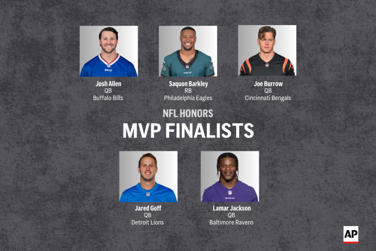 Josh Allen and Lamar Jackson are among finalists for the AP NFL MVP award AP News