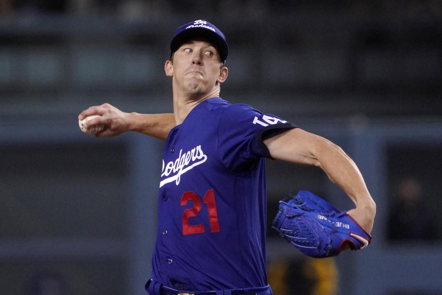 Walker Buehler strikes out 15 as Los Angeles Dodgers top San Diego Padres 
