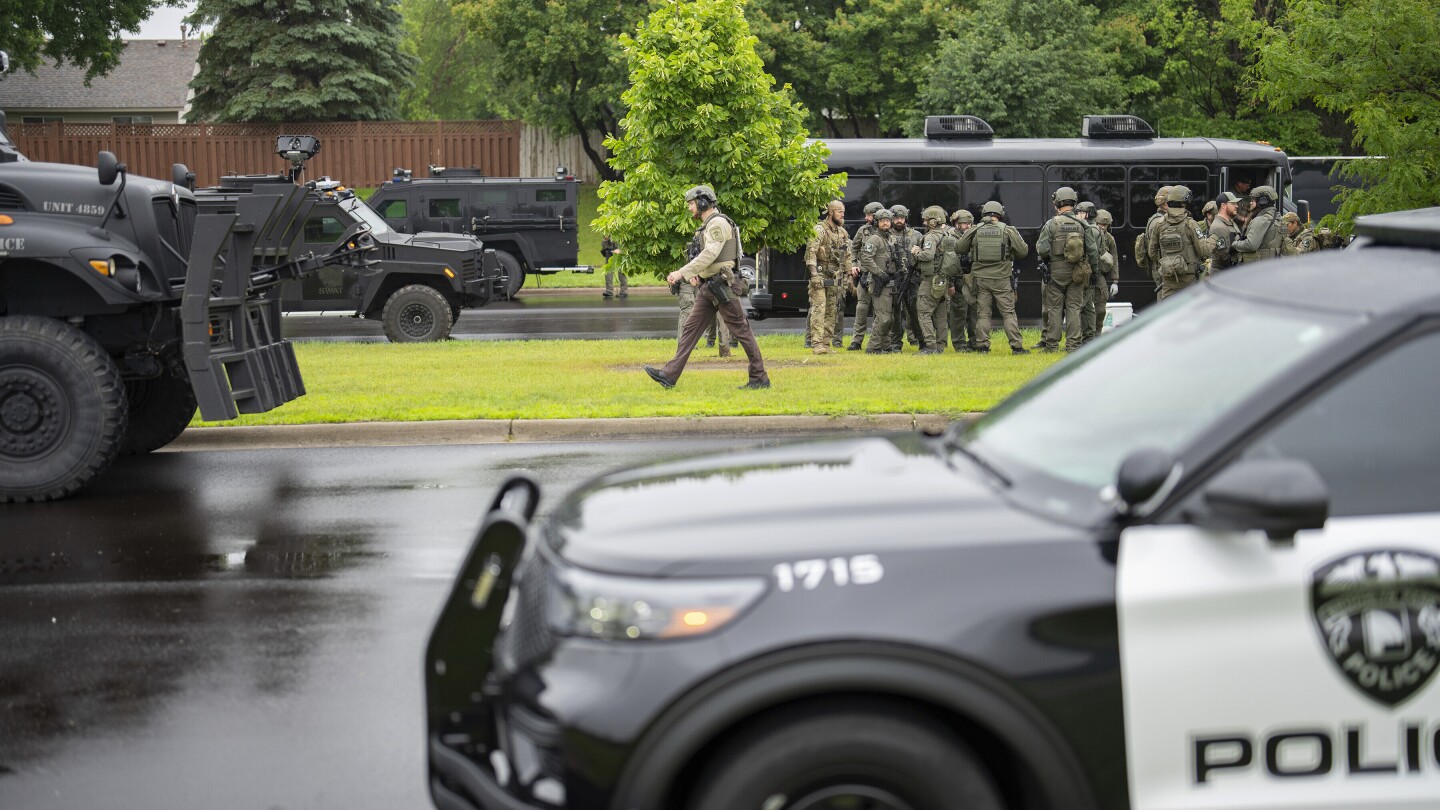 Officials tell the AP they are searching for a 57-year-old man in shooting 2 Minnesota lawmakers