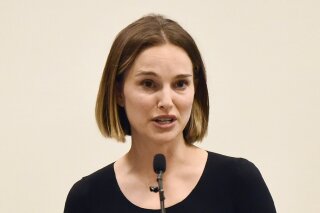 FILE - In this March 2, 2020, file photo, actress Natalie Portman speaks at the launch of the Fifth Annual Make March Matter fundraising campaign for Children's Hospital Los Angeles, in Los Angeles...
