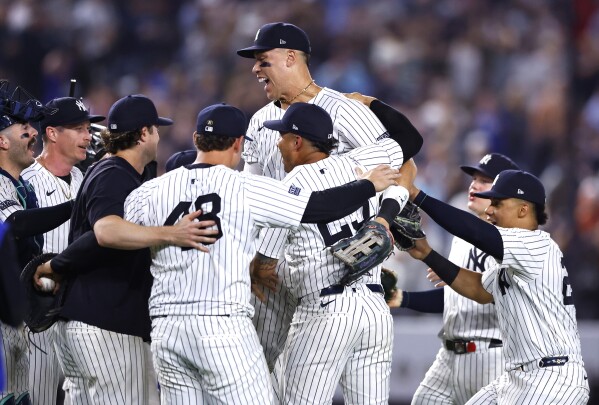 Yankees win AL East title with 10-1 victory over Orioles behind Judge,  Stanton and Cole | AP News