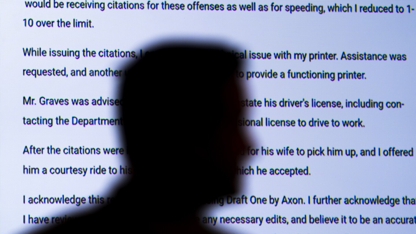 Police officers are starting to use AI to write crime reports