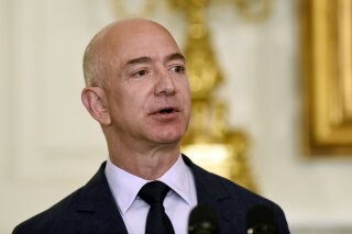 
              FILE - In this May 5, 2016, file photo, Jeff Bezos, the founder and CEO of Amazon.com, speaks in the State Dining Room of the White House in Washington. Bezos said Thursday, Sept. 13, 2018, that he will start a $2 billion charitable fund to help homeless families and open new preschools in low-income neighborhoods. (AP Photo/Susan Walsh, File)
            
