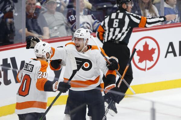 Konecny's hat trick leads surging Flyers past Capitals 5-3