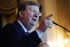 FILE - Republican Mississippi Gov. Tate Reeves addresses supporters in Jackson, Miss., after winning the party primary, Aug. 8, 2023. A person who is being sued over allegations of welfare misspending filed a separate lawsuit against Reeves on Wednesday, Oct. 11, saying Reeves is trying to protect political allies. Spokespeople for Reeves said he is working to recover all welfare money that was misspent before he became governor. (AP Photo/Rogelio V. Solis, File)