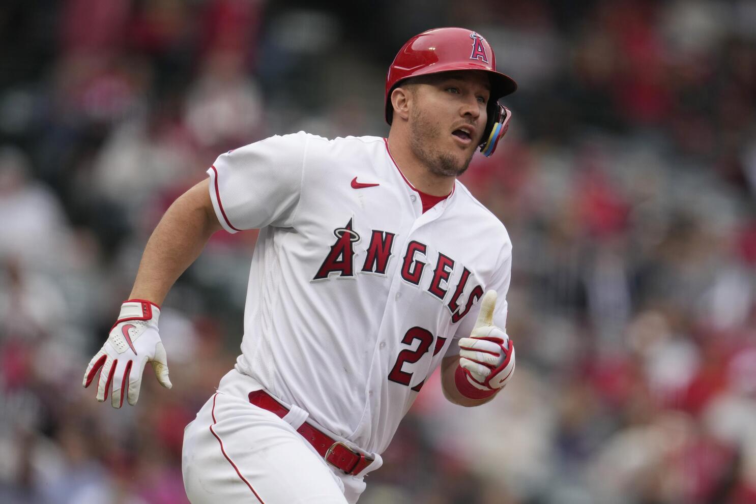 Angles' Mike Trout hits 300th career double