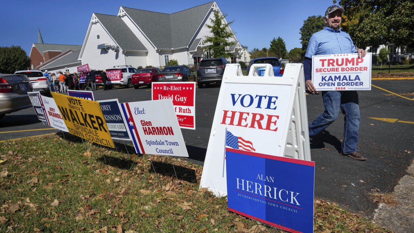 North Carolina early voters, still recovering from Helene, exceed 2020 voter turnout