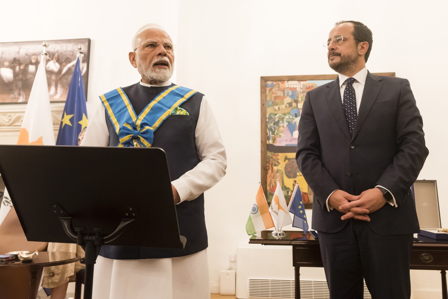 The defense industries of India and Cyprus to step up cooperation, Indian PM says
