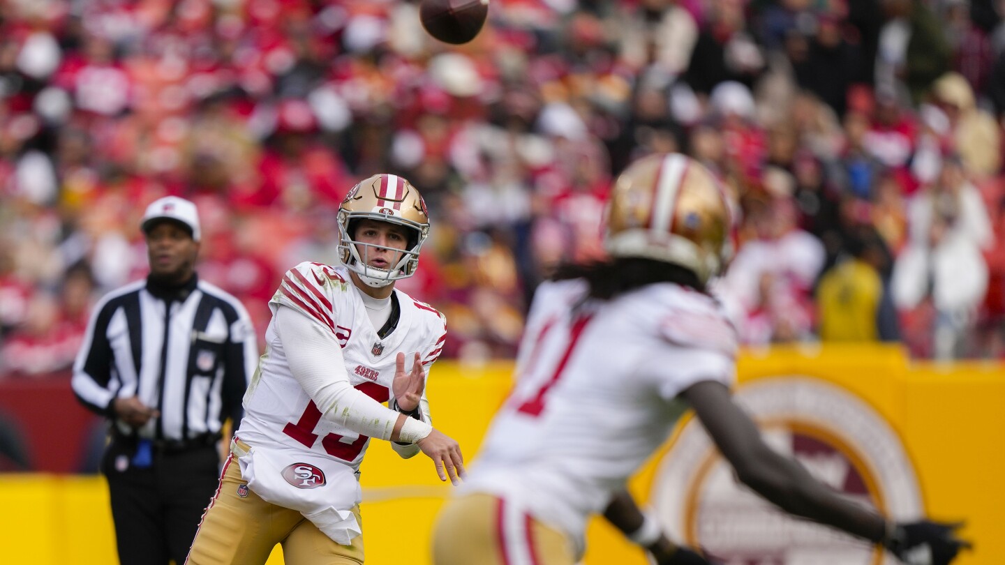 Brock Purdy bounces back, 49ers clinch the NFC’s top seed by beating the Commanders 27-10