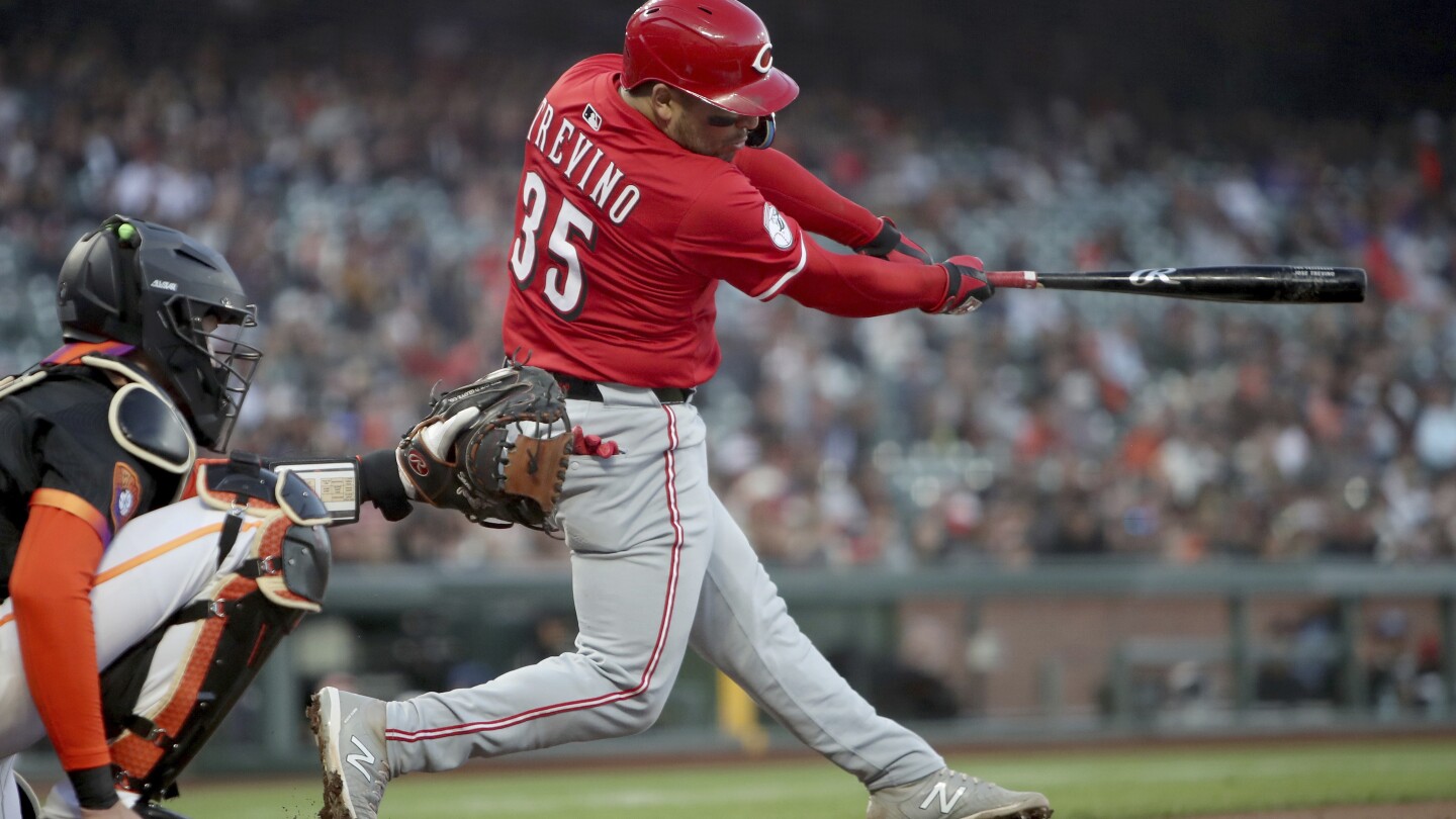 Lodolo pitches 6 innings and Trevino drives in lone run as the Reds blank the Giants 1-0