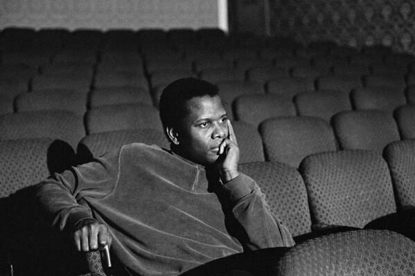 This image provided by AppleTV shows Sidney Poitier in “Sidney,” premiering Sept. 23, 2022 on Apple TV+. (Apple TV+ via AP)