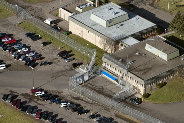 FILE - This aerial photo shows Lincoln Hills juvenile prison on Dec. 10, 2015, in Irma, Wis. (Mark Hoffman/Milwaukee Journal-Sentinel via AP, File)