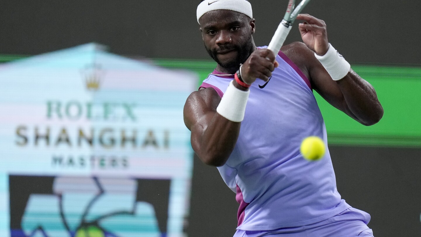 Frances Tiafoe yells a string of curses at a Shanghai Masters chair umpire after a loss