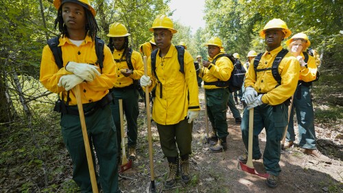 Breaking News Wildland firefighter students from Alabama A&M and Tuskegee universities listen proper through a wildland firefighter coaching Friday, June 9, 2023, in Hazel Inexperienced, Ala. A partnership between the U.S. Wooded space Service and four historically Murky colleges and universities is opening the eyes of students of color who had by no methodology pictured themselves as stopping woodland fires. (AP Photo/George Walker IV)